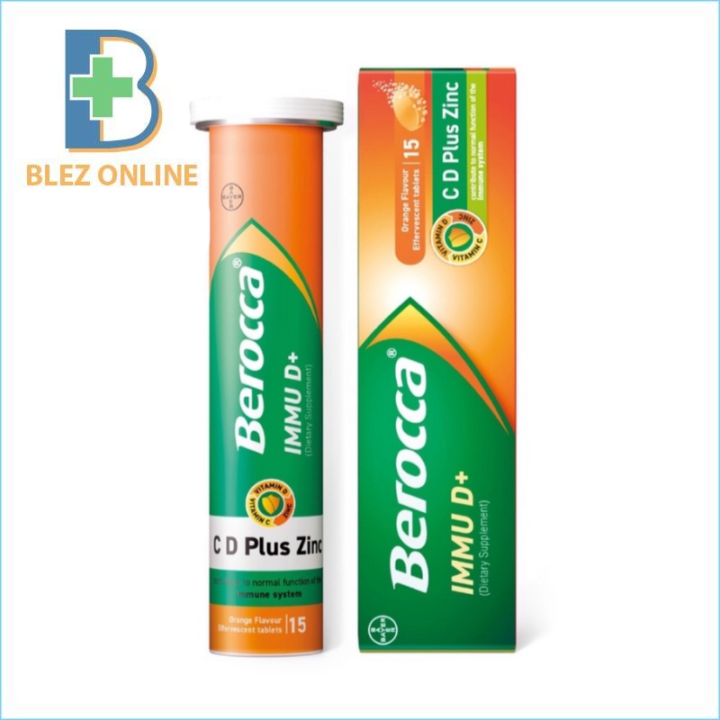 BEROCCA IMMU D+ ビタミンC D PLUS Zinc 15錠