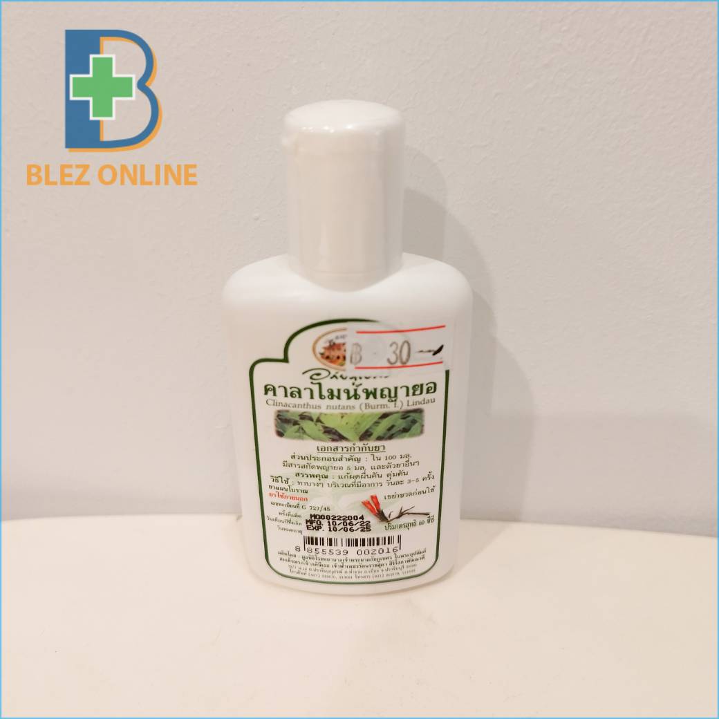 Abhibhubejhr Antipruritic Clinacanthus nutans (Burm.f.) Lindau