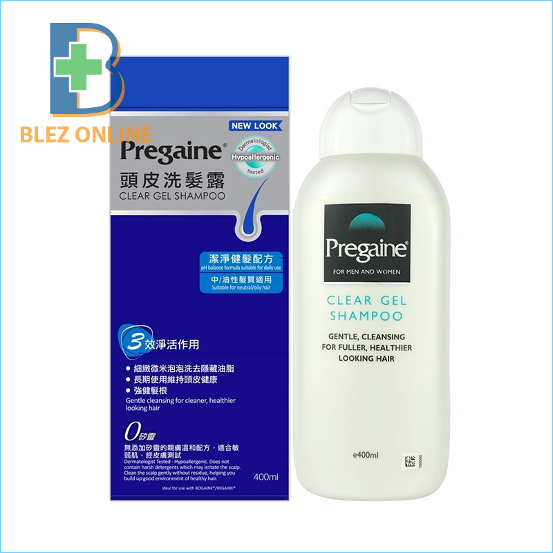 Hair Growth Shampoo Pregaine 200ml Washes away excess sebum and enhances absorption of minoxidil