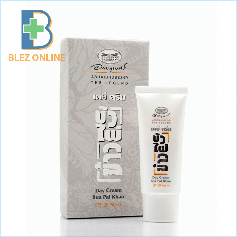 アバイブーベ ブアパイカーオ デイクリーム Day Cream ,Bua Pai Khao 30g 保湿、抗酸化作用、老化防止、シワが気になる方にお勧め、 SPF30の日焼け止め、化粧の下地に最適