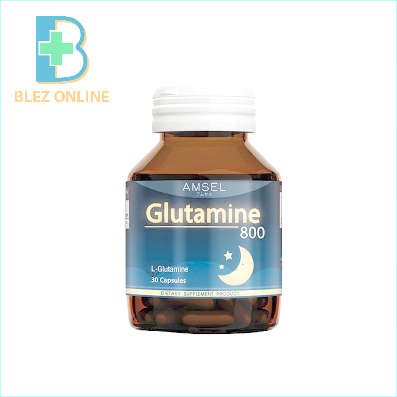 Sleep Aid Supplement Glutamine 800 30 Capsules