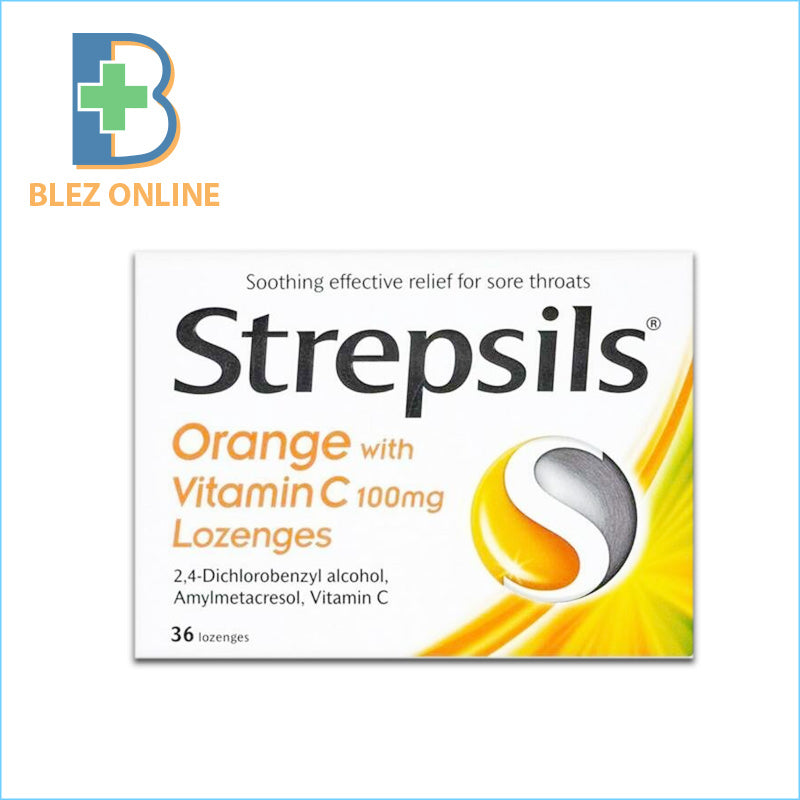 のど飴 Strepsils Orange+VitaminC
