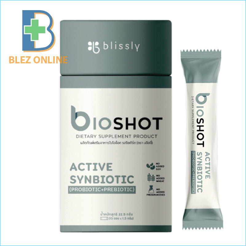 整腸 乳酸菌・ビフィズス菌 Bioshot PROBIOTIC プロバイオティクス (PROBIOTIC＋PREBIOTIC)22.5g(1.5g×15本）