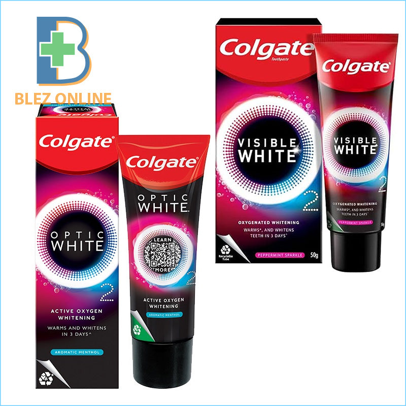 歯が白くなる歯磨き粉 Colgate Optic WHITE  O2 85g