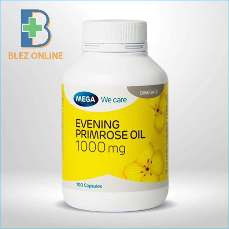 อาหารเสริม Mega Evening primrose oil 1000mg 100 Capsules