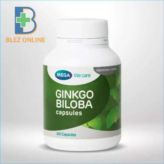 サプリメント Mega Ginkgo Biloba Extract 40mg 60 カプセル