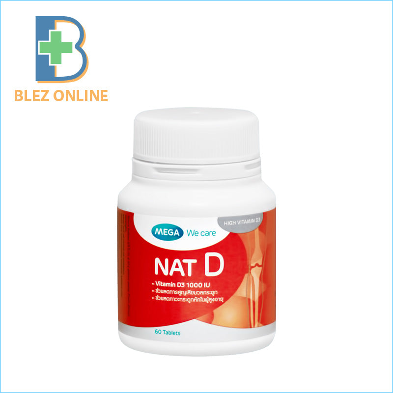 Vitamin Supplement Mega Nat-D 60 Tablets