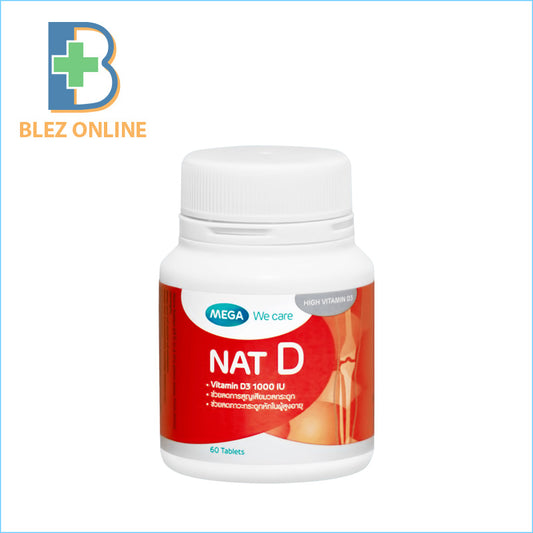 Vitamin Supplement Mega Nat-D 60 Tablets