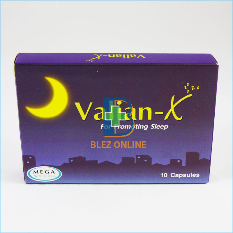 Sleep Aid Supplement Valian-X 10 Capsules