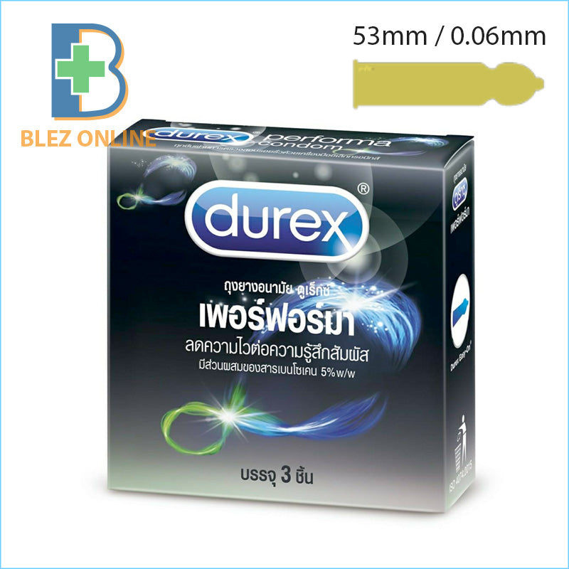 Condom durex with premature ejaculation gel 3 pieces