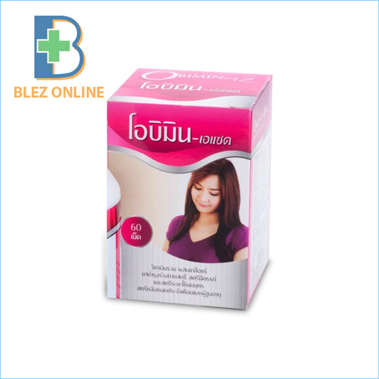 อาหารเสริมสำหรับผู้หญิง โอบิมิน Obimin-AZ 60 เม็ด