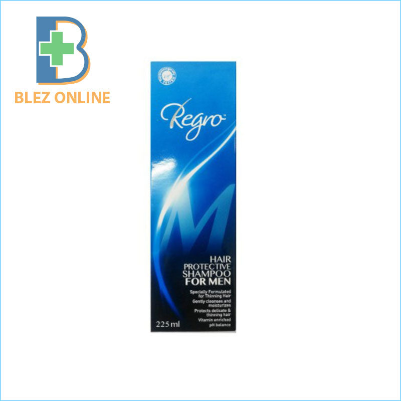 แชมพูปลูกผมผู้ชาย Regro for MEN 225ml ให้เส้นผมแข็งแรง ลดการหลุดร่วง อ่อนโยน ปลอดภัย ไม่แพ้ง่าย