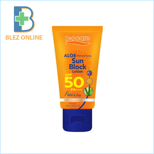Sunscreen cream PO Care Aloe Moisturizing Sun Block Lotion SPF50 PA+++ 45ml